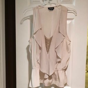 Bebe pale pink blouse size M